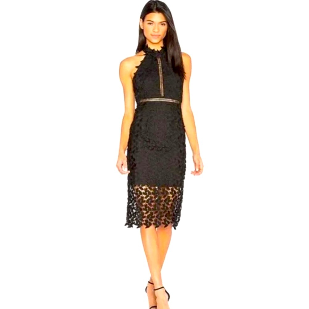 Bardot Black Sequin Halter Gemma dress by Bardot. Size XS. - Picture 1 of 12